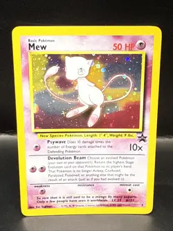 Pokemon TCG Mew 2000 WOTC Black Star Promo 9 Holo League Pokemon Card H - Image 2