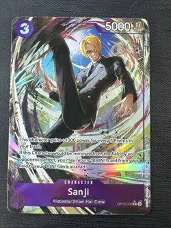 Sanji (070) (Alternate Art) OP12-070 Legacy of the Master Foil One Piece Card NM - Image 1