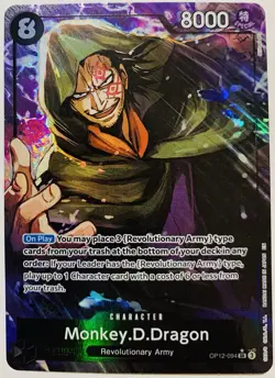 One Piece Card Game Monkey.D.Dragon (Alternate Art) OP12-094 SR English - Image 1