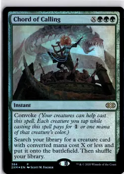 MTG: Double Masters Chord Of Calling Foil Promo Rare 384 Trading Card TCG - Image 1