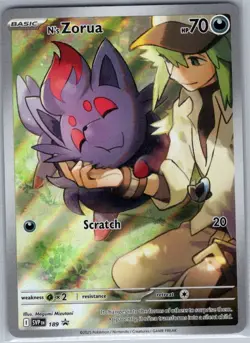 N's Zorua SVP 189 SV: Scarlet & Violet Promo Cards - Pokemon Card - NM - Image 1