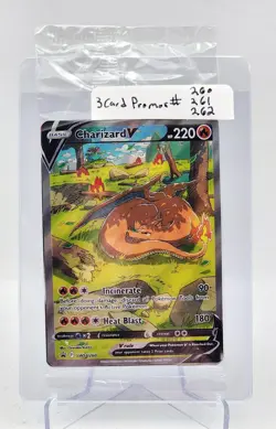 Charizard UPC Ultra Premium Collection 3 Promo Cards Sword and Shield - SEALED - Image 1