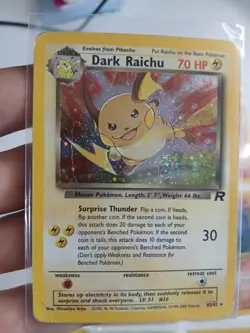 Vintage Pokemon Holo Lot 9 Cards HP/DMG Typhlosion Alakazam Dark Raichu +more - Image 4