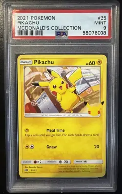 2021 Pokemon McDonald’s Pikachu #25 PSA 9 🔥 Slabbed Mint Promo Card - Image 1