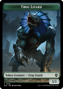 Frog Lizard | Storm Crow Double Sided Token [Bloomburrow] MTG - Image 1