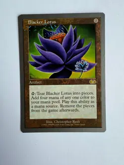 Blacker Lotus Unglued Regular MTG Magic the Gathering Free Shipping! - Image 1