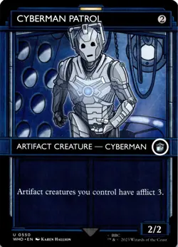 MTG Cyberman Patrol (Showcase) | NM | Universes Beyond: Doctor Who {WHO} - Image 1