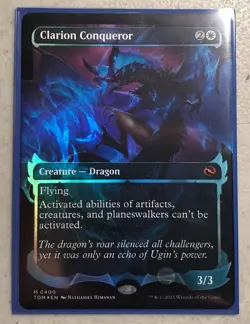 Mtg. Clarion Conqueror. Foil Showcase. Tarkir: Dragonstorm. Pack Fresh - Image 1
