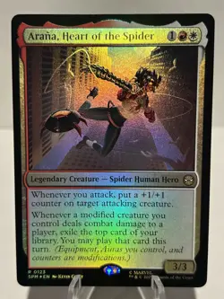 Arana, Heart of the Spider 123 R Marvel's Spider-Man FOIL NM MTG - Image 1