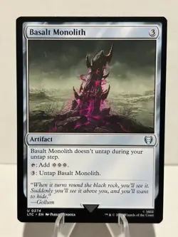 Basalt Monolith 274 U Commander: The Lord of the Rings NM MTG - Image 1