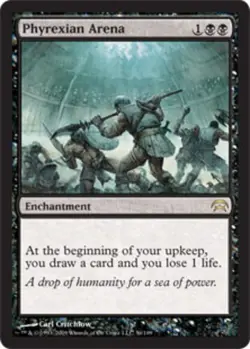1x Phyrexian Arena Light Play, English Planechase MTG Magic - Image 1