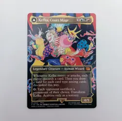 Kefka, Court Mage BORDERLESS 0322 MTG Rare Magic: The Gathering Final Fantasy 6 - Image 1