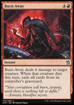 MTG Magic the Gathering Burn Away (104/282) Khans of Tarkir NM - Image 1