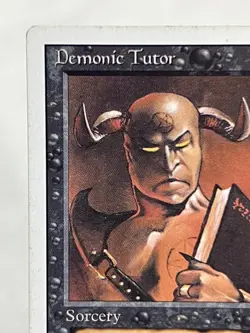 Demonic Tutor - Revised Edition ~MP~ Magic The Gathering MTG -Bend- - Image 3