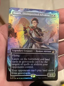 Tomik, Distinguished Advokist - Anime Borderless FOIL - Ravnica Remastered - NM - Image 3