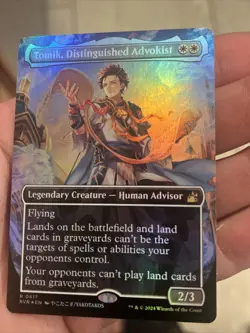 Tomik, Distinguished Advokist - Anime Borderless FOIL - Ravnica Remastered - NM - Image 4
