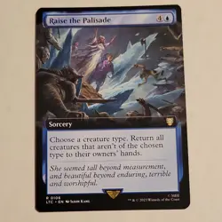 Raise the Palisade 0023 Non Foil Rare LOTR Commander MTG Near Mint - Image 1
