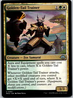 Magic the Gathering Golden-Tail Trainer Modern Horizons 3 MTG Free Shipping! - Image 1