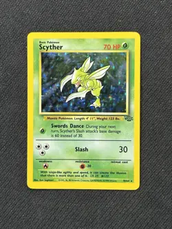 NM Scyther 10/64 Jungle Holo Rare Pokemon Card - Image 1