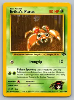 Pokemon TCG Gym Challenge Erika's Paras 071/132 - Image 1