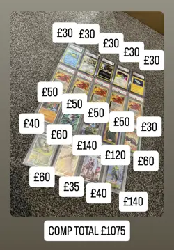 Pokemon TCG PSA 10 ACE 10 CGC ERROR 10 BGS 9 Job Lot Marvel Topps Chrome L1K - Image 1