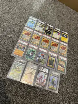 Pokemon TCG PSA 10 ACE 10 CGC ERROR 10 BGS 9 Job Lot Marvel Topps Chrome L1K - Image 2