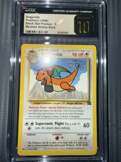 Pokemon TCG Dragonite #5 Black Star Promo WB First Movie Stamp CGC 10 PRISTINE - Image 2