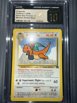 Pokemon TCG Dragonite #5 Black Star Promo WB First Movie Stamp CGC 10 PRISTINE - Image 3