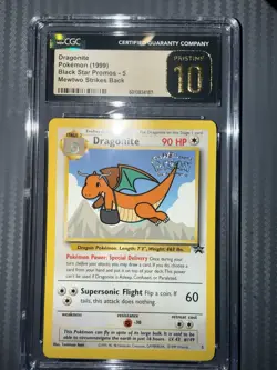 Pokemon TCG Dragonite #5 Black Star Promo WB First Movie Stamp CGC 10 PRISTINE - Image 4