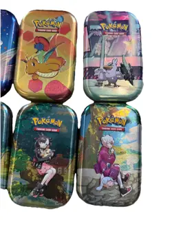 Pokemon Paldean Fates EMPTY Mini Tin Lot Of 6!! All Different!! EMPTY CASE - Image 3