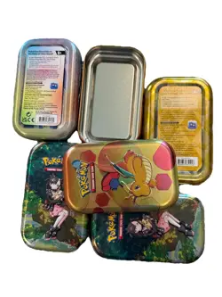 Pokemon Paldean Fates EMPTY Mini Tin Lot Of 6!! All Different!! EMPTY CASE - Image 5