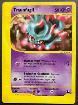 💥 Pokemon Skyridge * Traunfugil # 39/144 💥 2003 Deutsch/ Excellent - Image 1