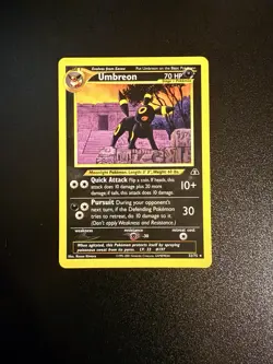 UMBREON RARE POKEMON NEO DISCOVERY 32/75 NEAR MINT VINTAGE 2001 - Image 1
