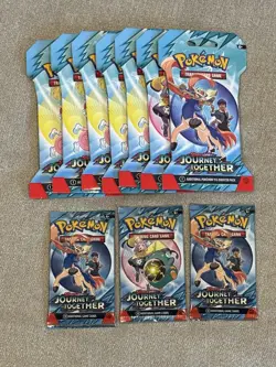 NEW Pokemon TCG Journey Together Booster Packs Lot of 10 FACTORY SEALED - Image 1