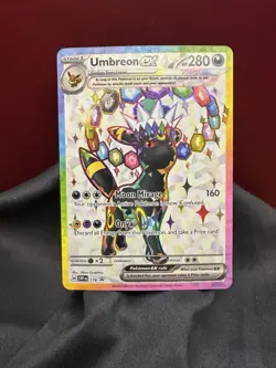 Pokemon TCG Umbreon ex SVP 176 Prismatic Evolutions Black Star Promo Holo NM - Image 1