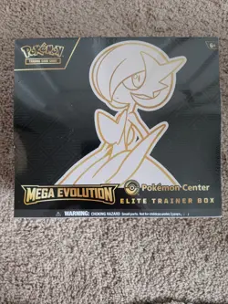 Pokemon TCG Mega Evolutions Elite Trainer Box Pokemon Center Gardevoir Art - Image 1