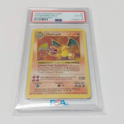 1999 POKEMON BASE SET SHADOWLESS CHARIZARD-HOLO 4/102 UNLIMITED PSA 4 - Image 1
