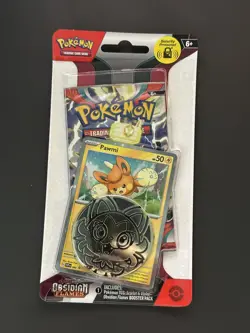 Pokemon TCG Obsidian Flames Single Pack Blister ( Pawmi ) Sealed Booster - Image 1