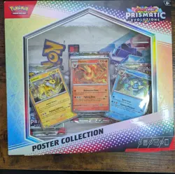 (Lot of 4) Pokemon Prismatic Poster Collection Box with 3 Booster Packs Sealed - Image 1