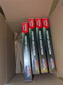 (Lot of 4) Pokemon Prismatic Poster Collection Box with 3 Booster Packs Sealed - Image 3