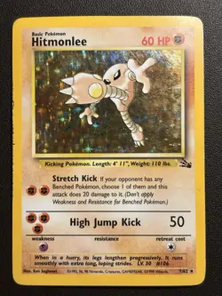 Hitmonlee Fossil Foil MP Unlimited Pokemon TCG - Image 1