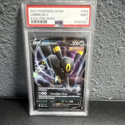 Pokemon Umbreon V 094/203 Evolving Skies Holo Ultra Rare PSA 9 - Image 1
