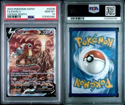 Entei V Crown Zenith Pokemon Sword And Shield Crown Zenith GG36 PSA 10 - Image 3