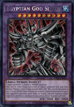 Egyptian God Slime 1st Ed Platinum Secret RA01-EN028 Yu-Gi-Oh! - Image 1
