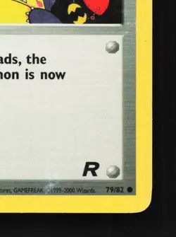 Sleep! 79/82 HP Team Rocket English Pokemon Card TCG - Image 3