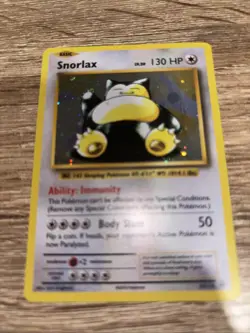 Pokemon TCG Snorlax Jungle Holo Rare Card 11/64 Unlimited LP-/MP Condition - Image 1