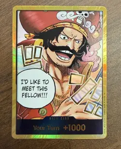 One Piece Gold.D.Roger Gold Don!! Card OP-13 Carrying On His Will Rare Hit - Image 1