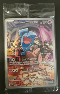 Team Rocket's Wobbuffet 203 Sv: Scarlet & Violet Promo Cards Holo(Sealed) - Image 1