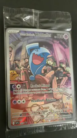 Team Rocket's Wobbuffet 203 Sv: Scarlet & Violet Promo Cards Holo(Sealed) - Image 2