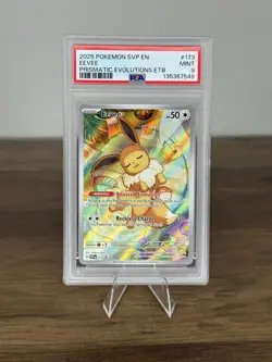 Eevee Promo PSA Mint 9 #173 Prismatic Evolutions 2025 Pokemon TCG Card - Image 1